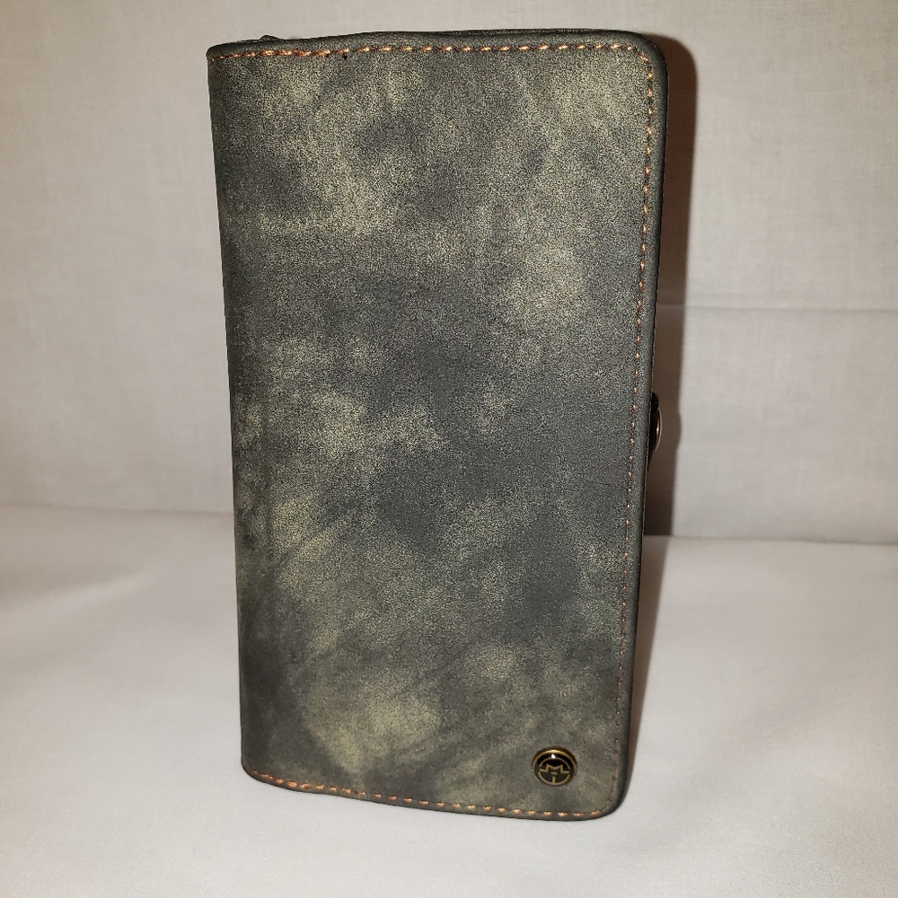 Case Me Cellphone Wallet/Holder, Gray Suede